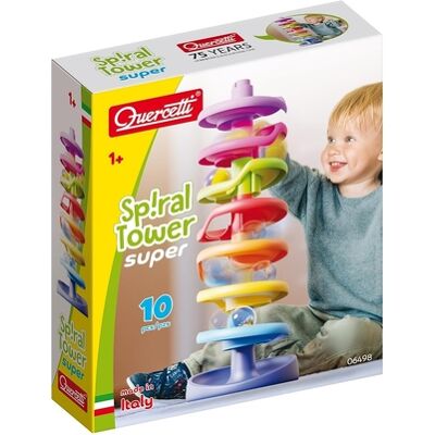 Quercetti - Spiral Tower Super 10 Pezzi Quercetti - Spiral Tower Super 10 Pezzi