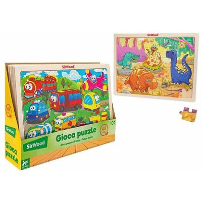 Globo - Puzzle Legno 48pz 40x30 Ass.to (40600) Globo - Puzzle Legno 48pz 40x30 Ass.to (40600)