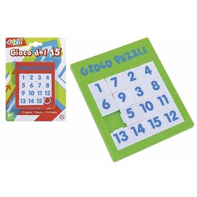 Globo - Gioco puzzle del 15 (colori assortiti) Globo - Gioco puzzle del 15 (colori assortiti)