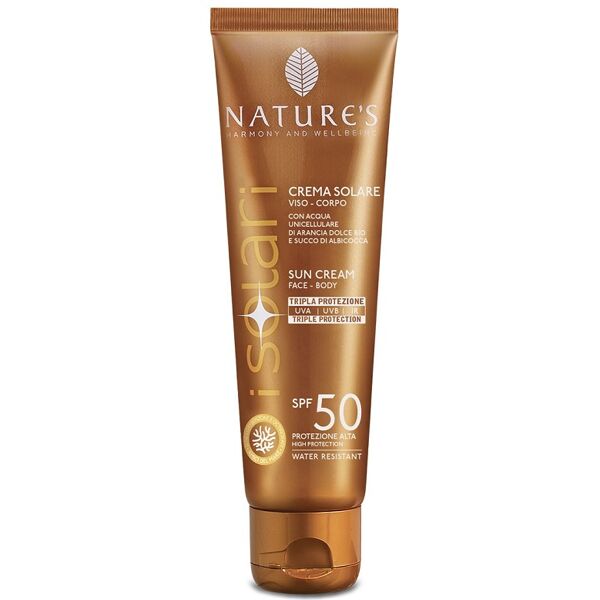 bios line spa nature's i solari crema viso corpo spf 50 75 ml edizione limitata travel size