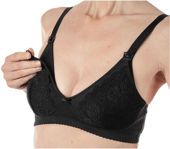 artsana spa mammy reggiseno cotone allattamento black 5c