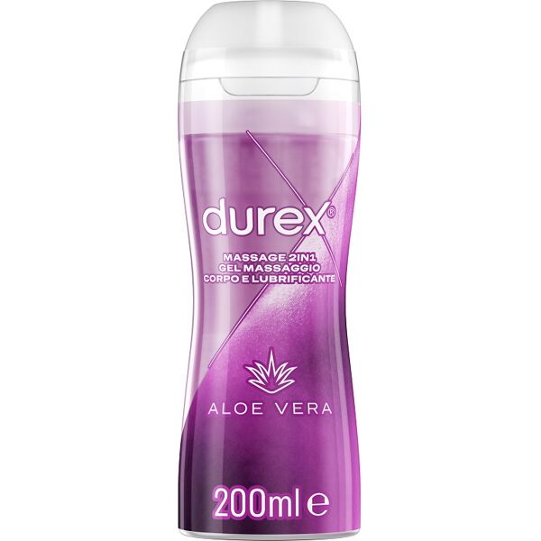 reckitt benckiser h.(it.) spa durex massage 2 in 1 gel massaggio corpo e lubrificante aloe vera 200 ml