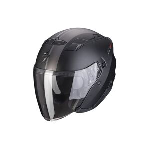 Casco Jet Scorpion Exo-230 Sr Nero Argento Rosso Opaco