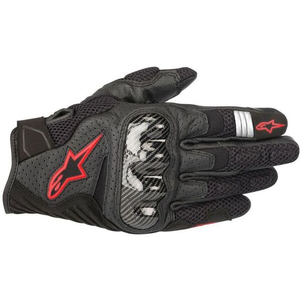 guanti smx-1 air v2 alpinestars nero / rosso