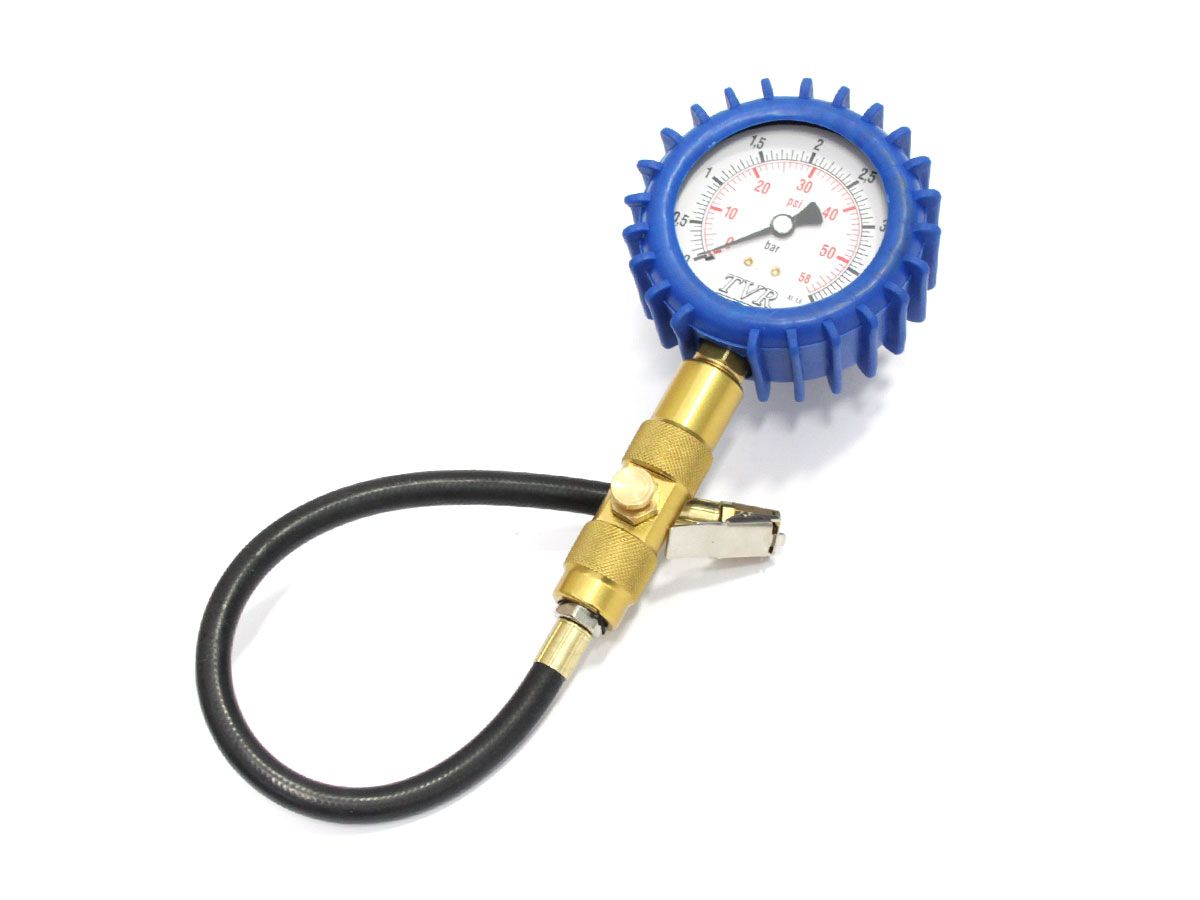 manometro verifica pressione pneumatici tvr 80mm 0-4 bar