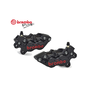 kit pinze freno assiali nere brembo racing cnc p4-40rr + set pastiglie