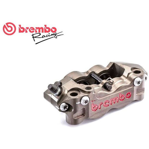 pinza freno radiale anteriore destra brembo racing monoblocco 108mm p4 32/36