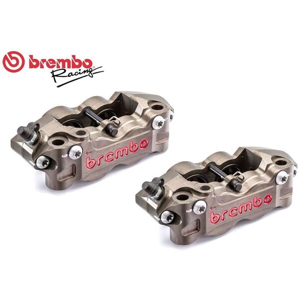 kit coppia pinze freno radiali cnc brembo racing p4 32/36 108mm