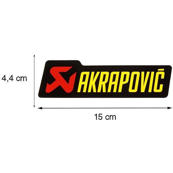 adesivo termico 150x44 mm akrapovic alte temperature universale