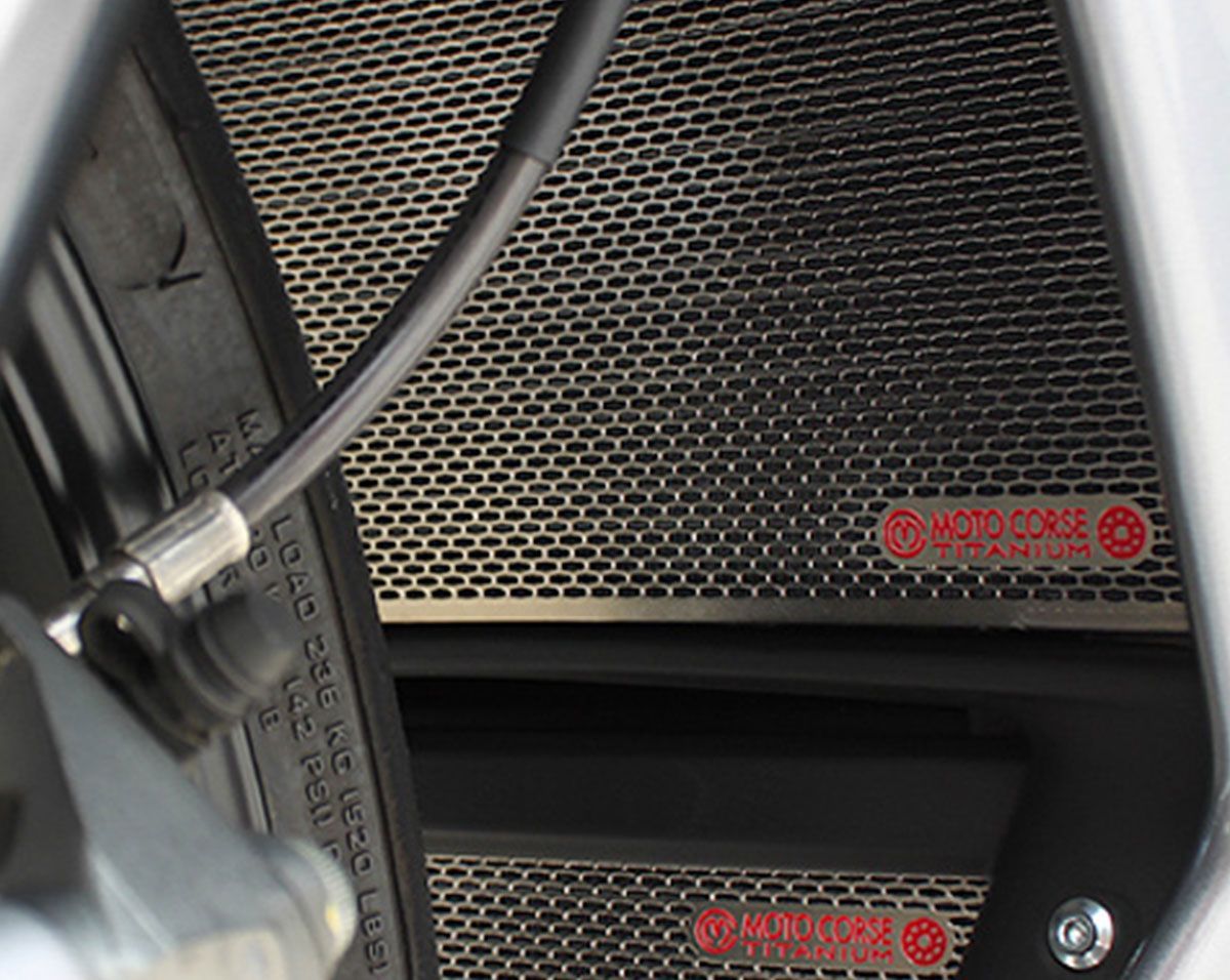 griglia radiatore acqua titanio motocorse mv agusta f4 1000 rr 2011-19