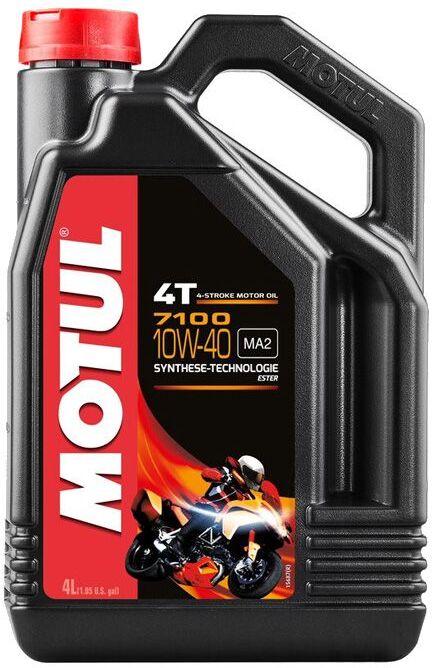 olio motore moto 4t motul 7100 10w-40 4lt 100% sintetico