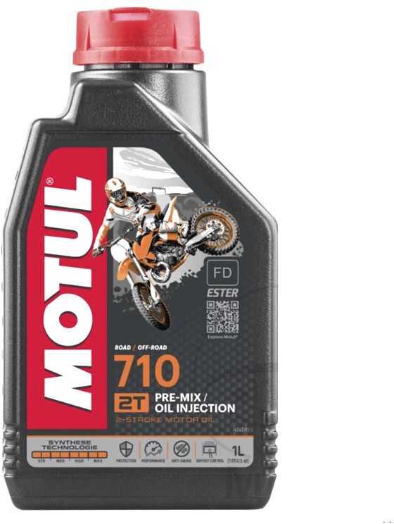 Olio Motore 2t Motul 710 100% Sintetico 1lt Universale