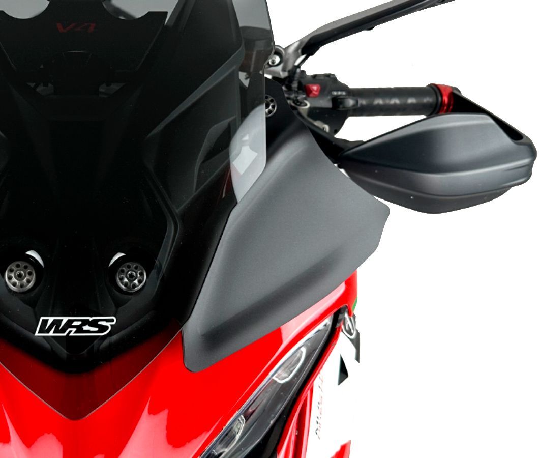 Coppia Deflettori Wrs Nero Opaco Ducati Multistrada V4 / S / S Sport / Rally 2020-2023