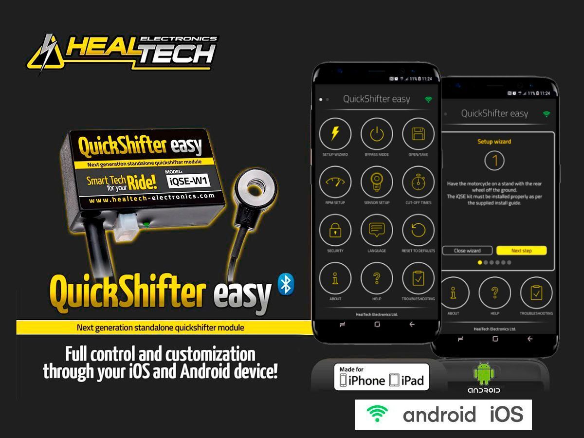 Healtech Kit Cambio Elettronico Wi-Fi Healtech Aprilia Rsv4 Factory Abs 2009-2012