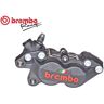 Pinza Freno Anteriore Sinistra Nera Logo Rosso Bandiera Brembo Racing P4-40c