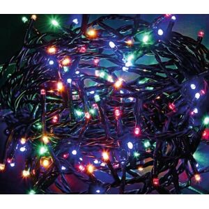 Bizzotto CATENA 1000 LED MULTICOLOR 5 MM. CON 8 GIOCHI DI LUCE FILO VERDE 0929891