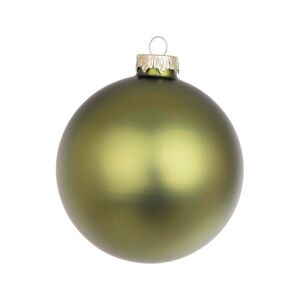 Bizzotto SFERA DI NATALE IN VETRO COLORE VERDE MIRTO OPACO D100 0937026