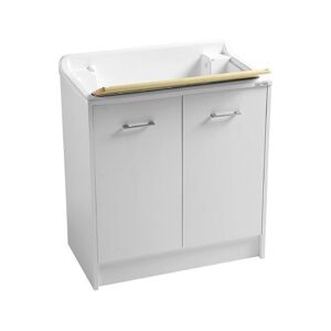 Colavene DOMESTICA LAVAPANNI COMPLETO 80 X 45 X H.86 CM. BIANCO CON TAVOLA DI LAVAGGIO DL8045B