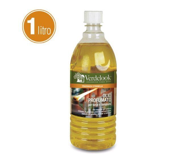 Verdelook OLIO LAMPANTE A BASE VEGETALE PER ESTERNO FRAGRANZA ALLA CITRONELLA 1 LT. 1111