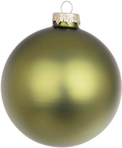 Bizzotto SFERA DI NATALE IN VETRO COLORE VERDE MIRTO OPACO D100 0937026