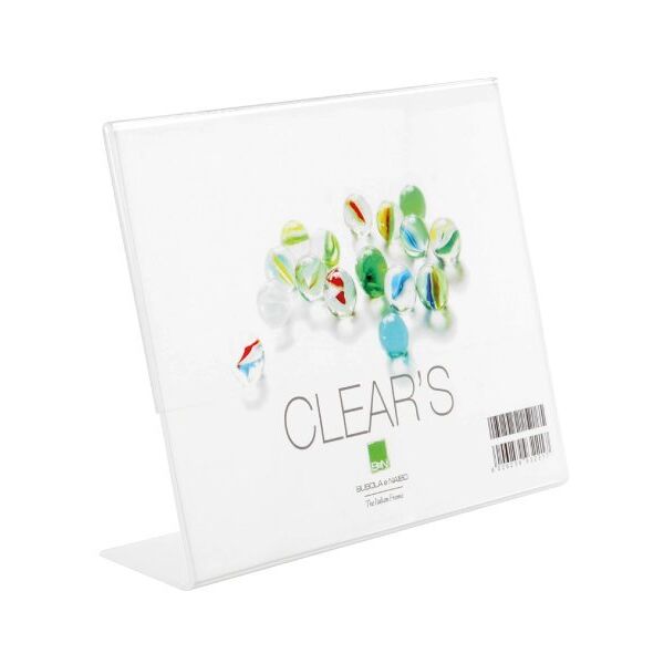 bubola & naibo cornice portafoto clear’s serie photoframes in plastica 13 x 18 cm. orizzontale pclear01oz04