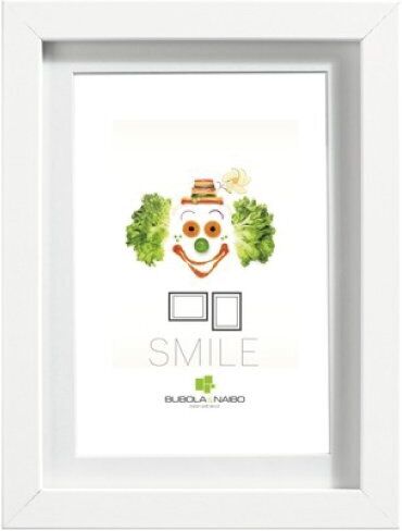 Bubola & Naibo CORNICE LEIDA SERIE SMILE IN PPC COLORE BIANCO FORMATO A4 21 X 29,7 CM. 5860C BI MA4