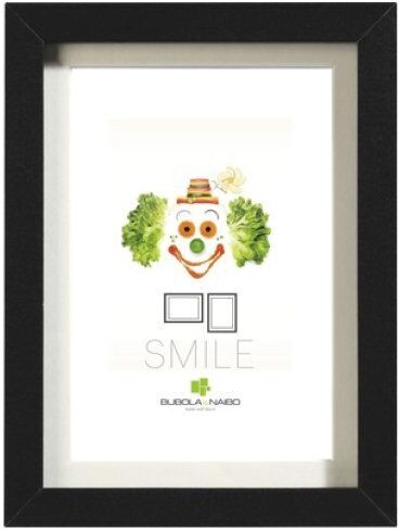 Bubola & Naibo CORNICE LEIDA SERIE SMILE IN PPC COLORE NERO 30 X 40 CM. 5860C NE 11