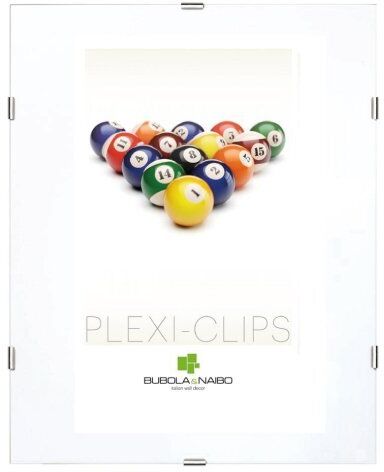 Bubola & Naibo CORNICE PLEXI-CLIPS SERIE BASIC A GIORNO FORMATO A3 29,7 X 42 CM. GIO CR MA3