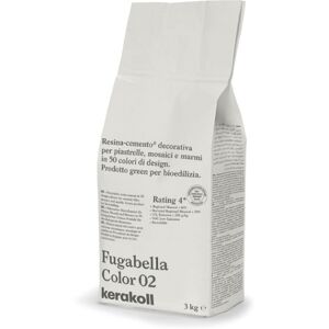 Kerakoll FUGABELLA COLOR 02 FUGANTE IBRIDO IN RESINA-CEMENTO DECORATIVO PER LA STUCCATURA DI PIASTRELLE MOSAICI E MARMI 3 KG. 36902