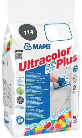 Mapei ULTRACOLOR PLUS MALTA CEMENTIZIA AD ALTE PRESTAZIONI 5 KG. COLORE 114 ANTRACITE 6011445A