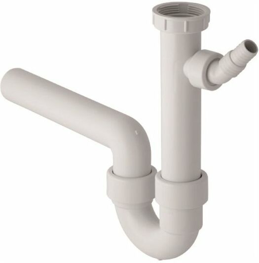 Geberit SIFONE CURVO PER LAVELLO SCARICO ORIZZONTALE 1"1/2 BIANCO 152.713.11.1