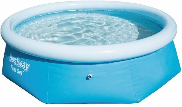 Bestway PISCINA FAST SET GONFIABILE CM. 244X66 CAP. 2.300 LT PREDISPOSTA PER POMPA FILTRO 57265