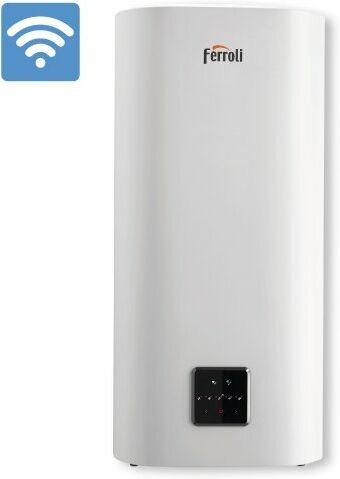 ferroli ​titano twin scaldacqua elettrico compatto a doppio serbatoio 50 lt. wi-fi grz54dka