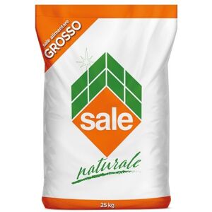 Italkali SALE ALIMENTARE GROSSO NATURALE IN GRANULI IN SACCO DA 25 KG. 09004E