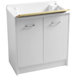 Colavene DOMESTICA LAVAPANNI COMPLETO 80 X 45 X H.86 CM. BIANCO CON TAVOLA DI LAVAGGIO DL8045B