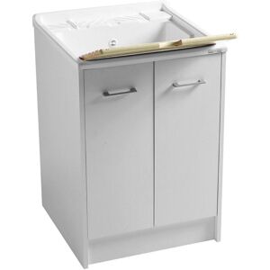 Colavene DOMESTICA LAVAPANNI COMPLETO 60 X 60 X H.86 CM. BIANCO CON TAVOLA DI LAVAGGIO DL6060B