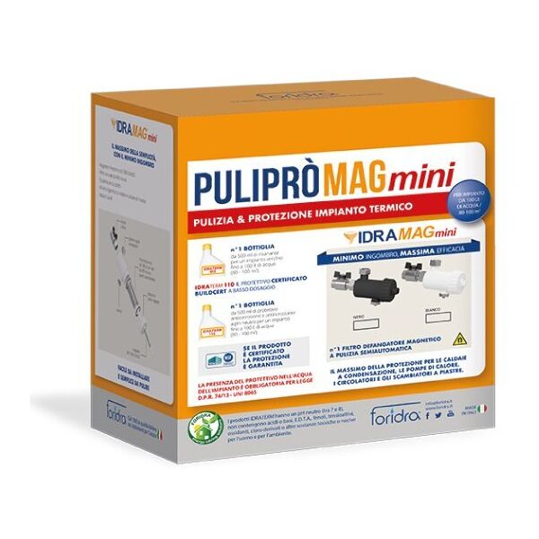 foridra pulipro mag mini nero kit di pulizia e protezione impianto termico 100 lt. pulipminn