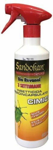 sandokan bio revanol 3 settimane insetticida anti cimici, ragni e zecche microincapsulato 500 ml.