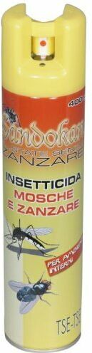 sandokan insetticida tse tse spray per mosche e zanzare 400 ml.