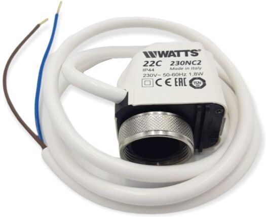 watts 22c attuatore elettrotermico compatto 230v ip44 on/off 22c230nc2