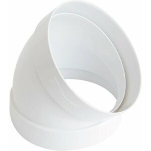 edil plast la ventilazione curva a 45° ff in abs dn. 125 mm. bianco ccr12545b