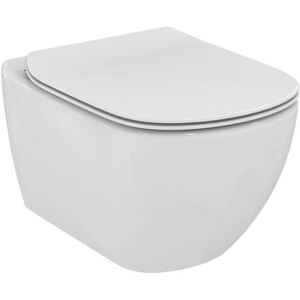 Ideal Standard TESI VASO WC SOSPESO AQUABLADE CON FISSAGGI NASCOSTI E SEDILE SLIM T465301