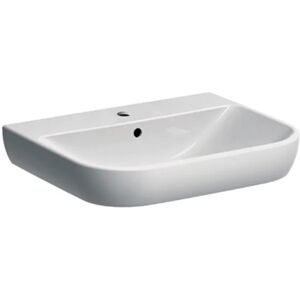 Geberit SMYLE LAVABO MONOFORO 60 CM. IN VETROCHINA BIANCO 500.228.01.1