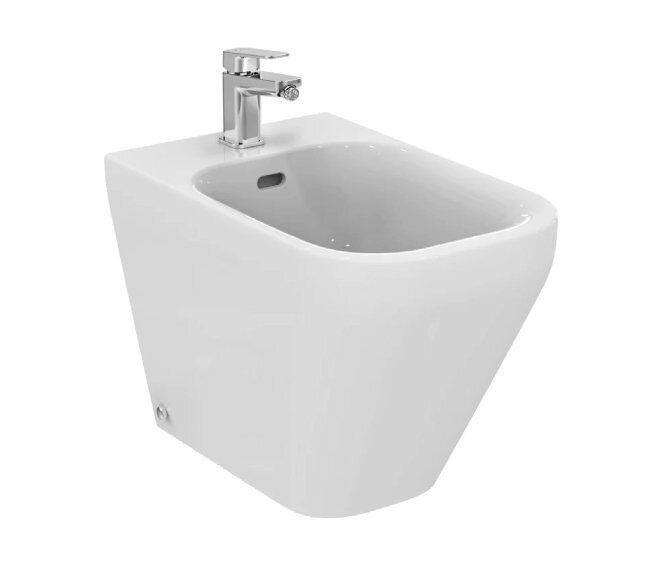 Ideal Standard TONIC II BIDET FILO PARETE A TERRA FINEFIRECLAY BIANCO COPRIPILETTA IN CERAMICA K523801