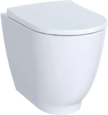 Geberit ACANTO VASO WC BTW A PAVIMENTO A CACCIATA RIMFREE CON SEDILE CHIUSURA RALLENTATA BIANCO 500.824.00.1