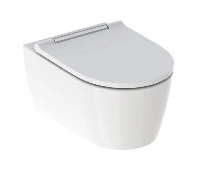 Geberit ONE VASO WC SOSPESO SOSPESO A CACCIATA TURBOFLUSH CON SEDILE BIANCO KERATECT 500.202.01.1