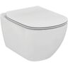 Ideal Standard TESI VASO WC SOSPESO AQUABLADE CON FISSAGGI NASCOSTI E SEDILE SLIM T465301