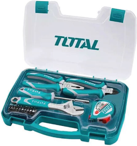 total set 25 utensili manuali con accessori in valigetta abs thkthp90256