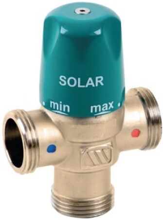 watts mmv-s valvola miscelatrice termostatica 1 raccordo 3/4 m per impianti a energia solare 97531