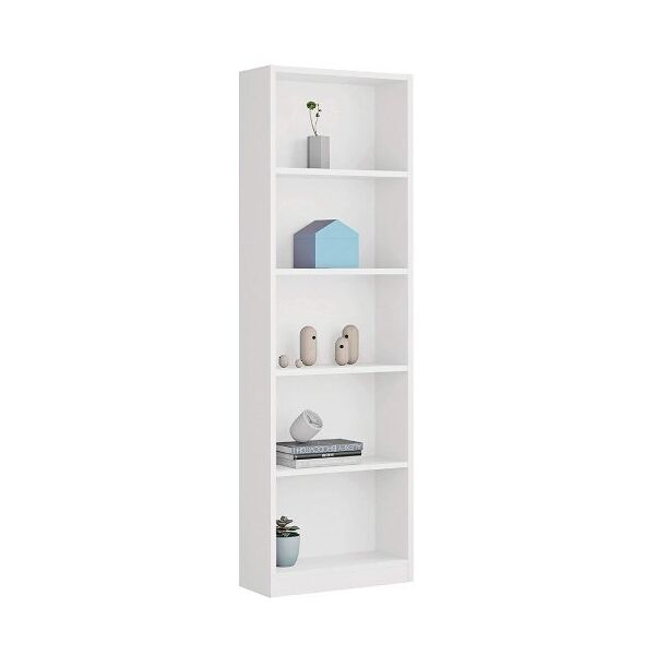 forés fores libreria i-joy a 5 ripiani bianco opaco 52 x 180 x 25 cm. 005422a